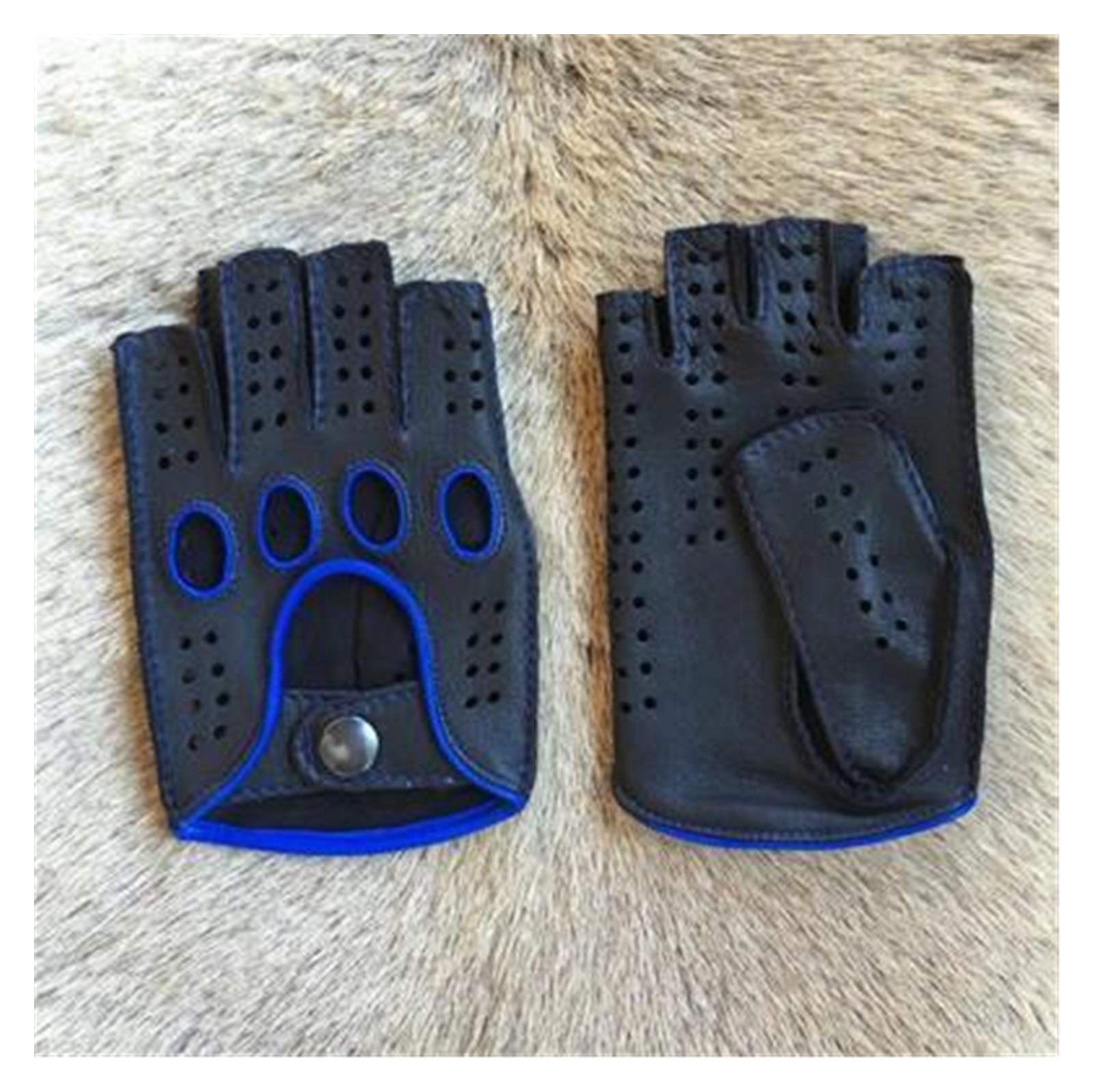 Trainings Handschuhe Neuheiten Herren Lederhandschuhe des Fahr Unlined Berg Half-Finger-Handschuhe Fingerless Gym Fitness Handschuhe Fäustlinge Freies Verschiffen ( Color : Mint , Gloves Size : S )