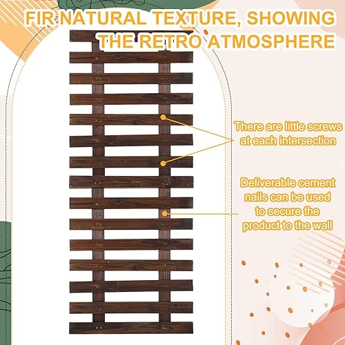 Miniatura 3 de Weysat 4 macetas de pared de madera para orquídeas colgantes para plantas de interior, soporte de pared, soporte para plantas, soporte para plantas