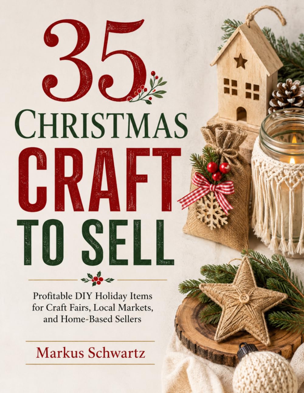 35 CHRISTMAS CRAFT TO SELL: Profitable DIY Holiday Items for Craft Fairs, Local Markets, and Home-Based Sellers