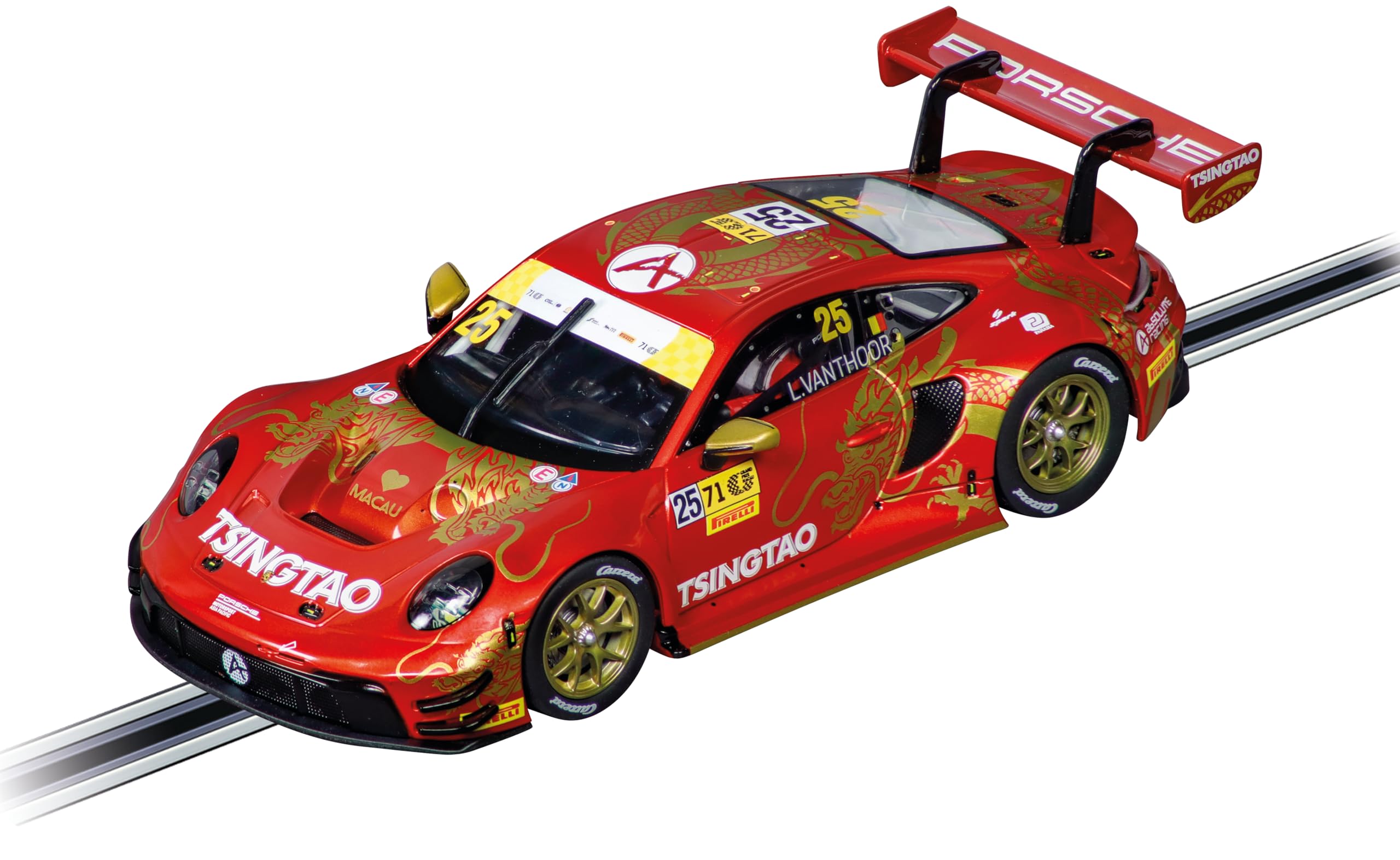 Carrera Digital 132 20032065 Porsche 911 GT3 R Wright Motorsports No120 Sebring 2024 1:32 Scale Slot Car With Working Front