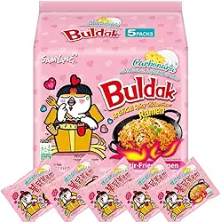 MACARRÃO INSTANTÂNEO LAMEN BULDAK SAMYANG - FRANGO CARBONARA 5X - PACK CONTENDO 5 PACOTES
