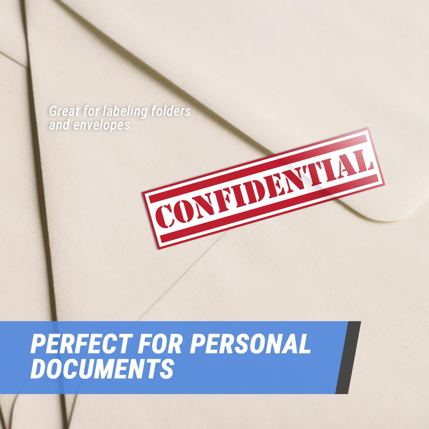 600 Confidential Labels - 1 x 4 Inch, Red, Confidential Special Handling Instructions Stickers/Labels for Mailing or Hippa Documents