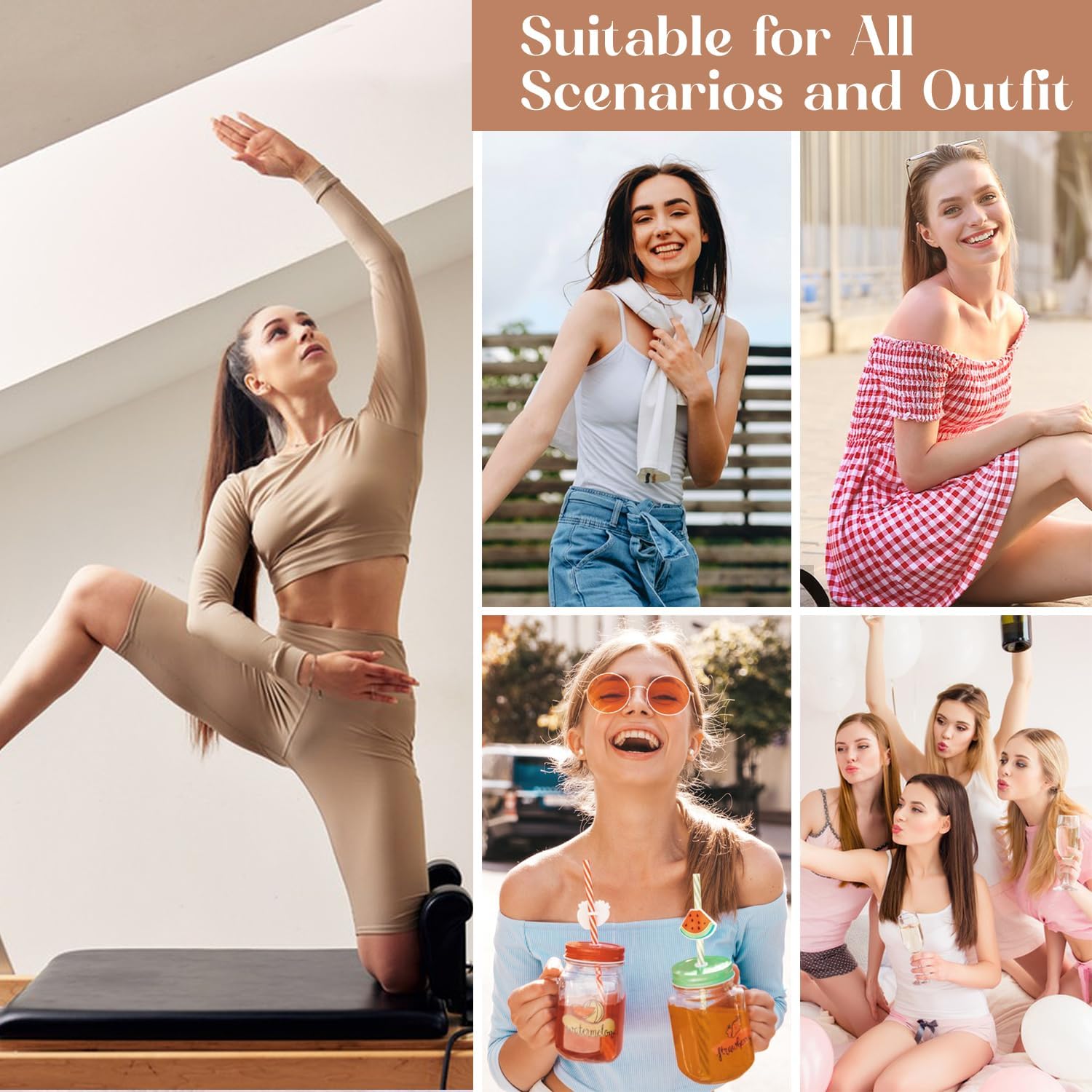 Strapless Bra for Teens Girls Strapless Bras Kids Tube Top Bandeau Bra 10-12 12-14 14-16 with Detachable Straps - Image 6