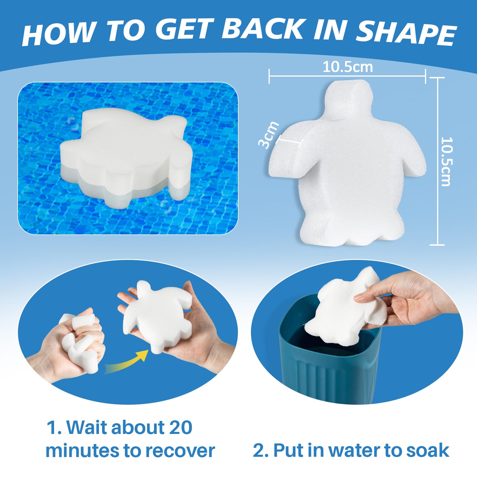 RAINFLOW Esponja absorbente de aceite para piscina