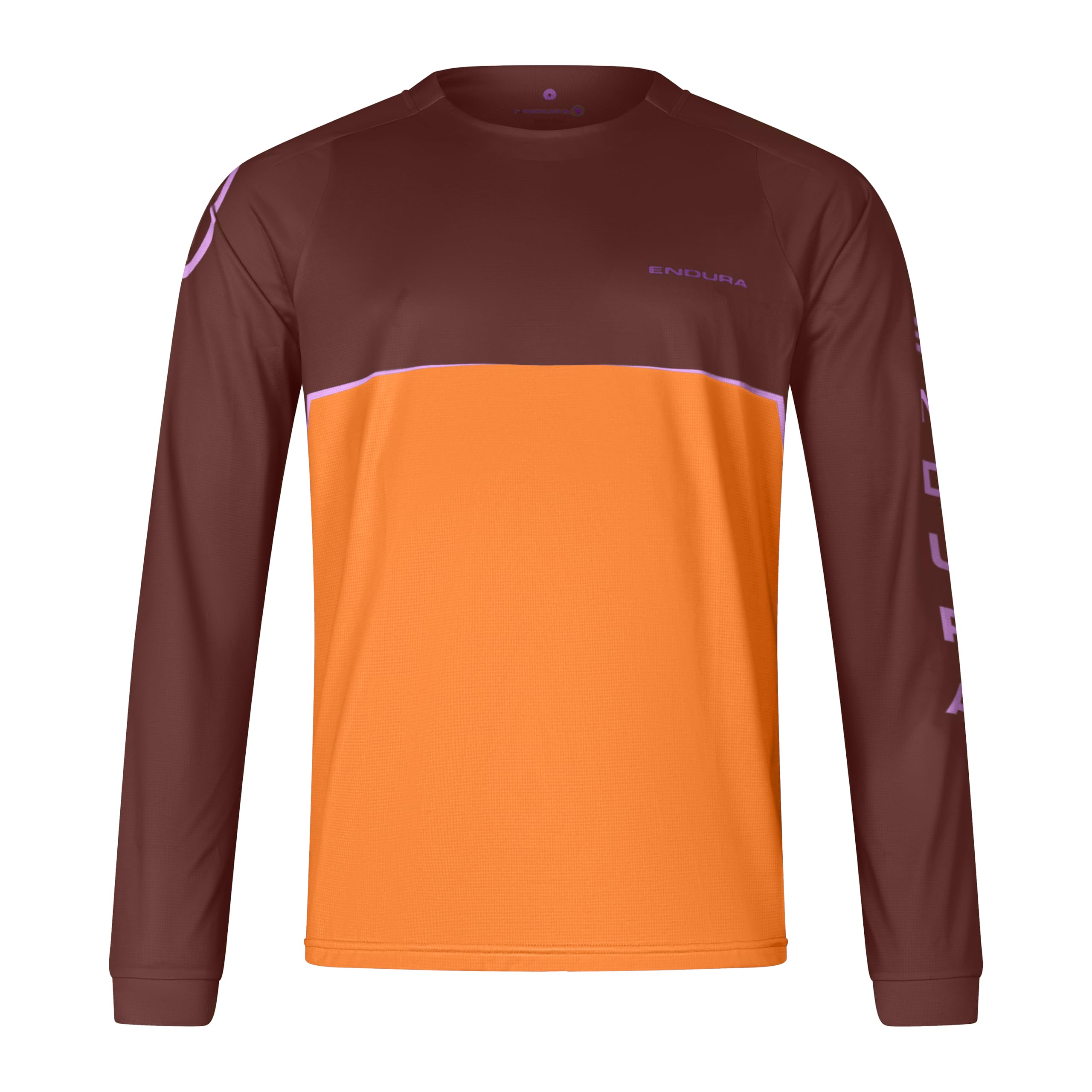 Endura Singletrack Core Print L/S Tee Black Small