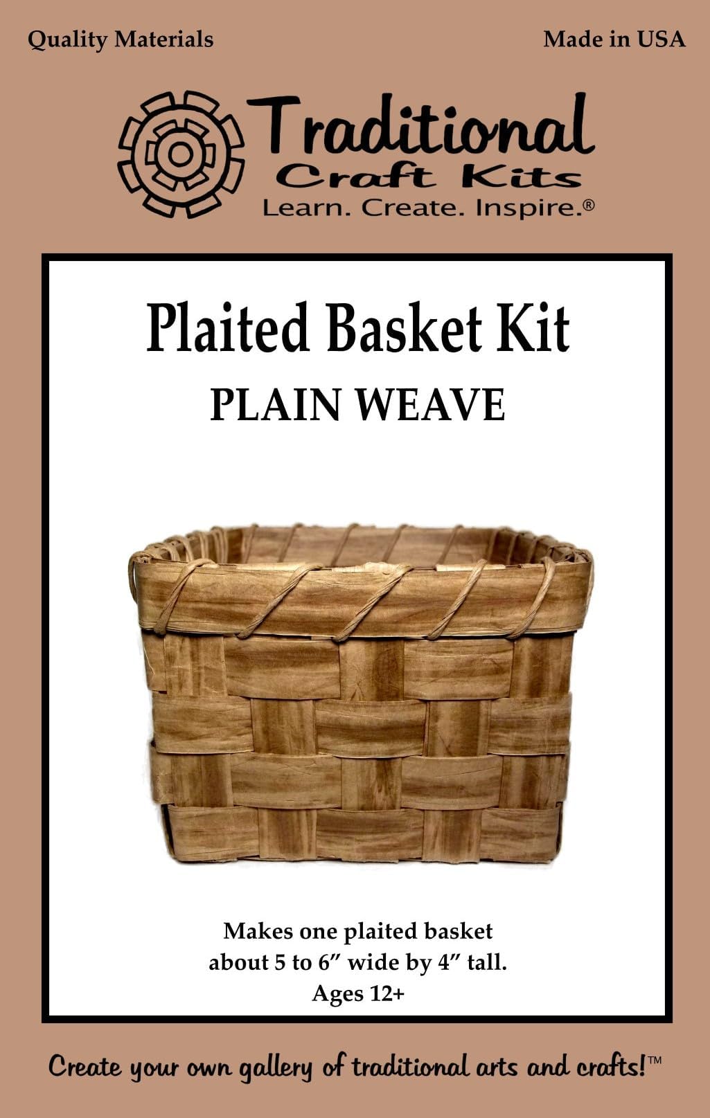 Traditional Craft Kits - Plaited Basket Kit