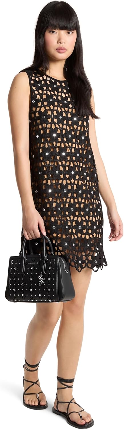 Michael Kors Women's Crochet Mini Dress