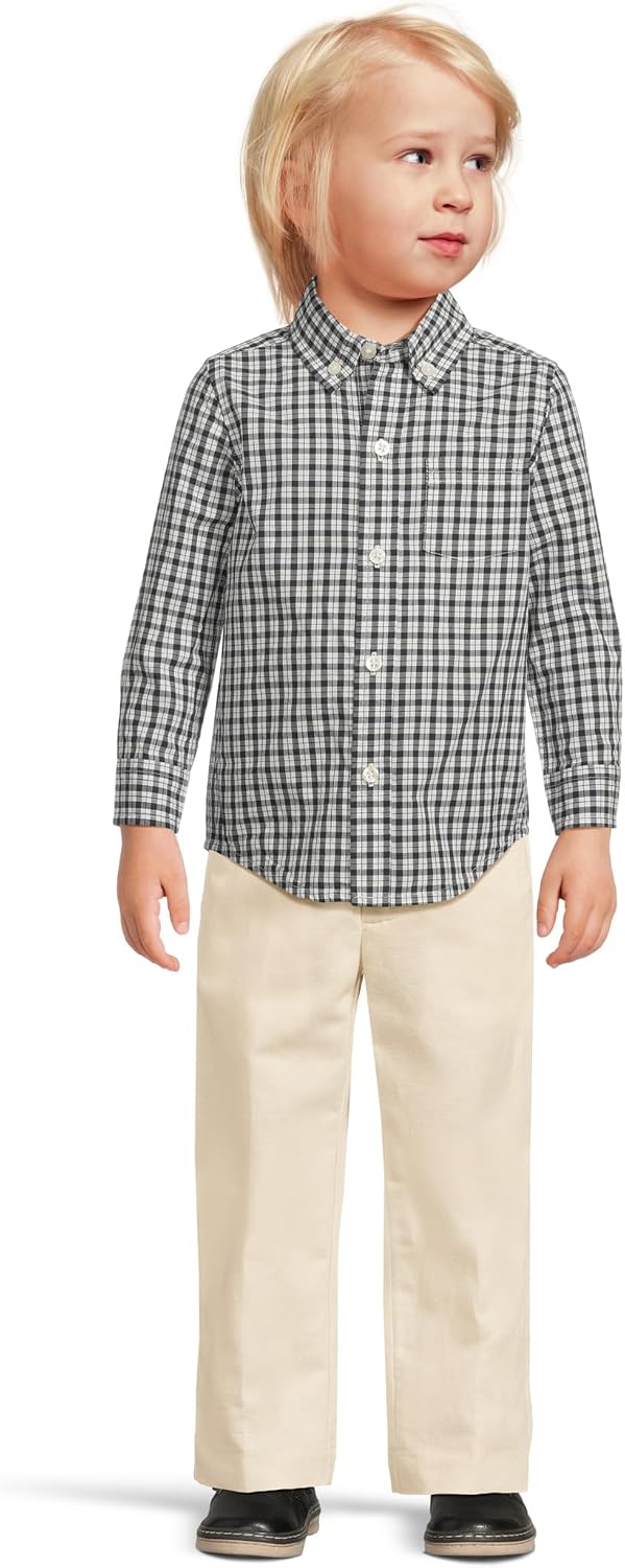 Janie and Jack Baby-Boys Plaid Poplin Button Down Shirt (Infant)