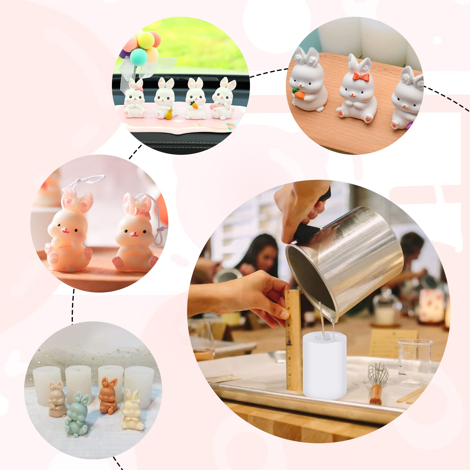 Moule De Moulage En Silicone, Moule En Silicone Lapin De Pâques, Modèle De Moulage En Silicone