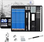 Drawing Pencils Sketch Pencils 26 Piece Sketching Pencils Set Professional Art Pencil Graphite Drafting Pencil Drawing Pencil for Adults Artists Beginner