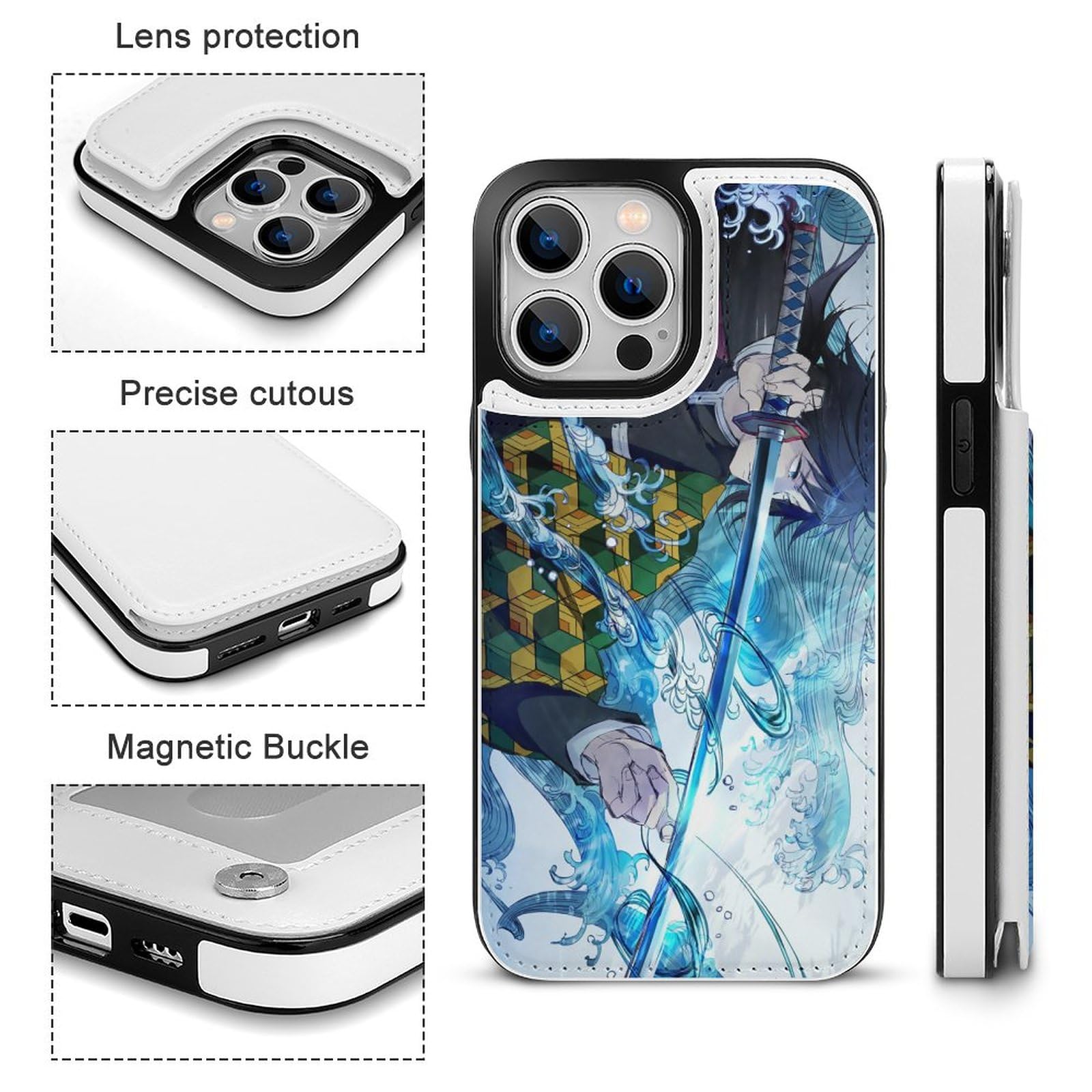 鬼滅 名場面 スマホケース 手帳 義勇 鬼滅の刃_PERSON'S 冨岡義勇 手帳型スマホケース(対象機種/Lサイズ