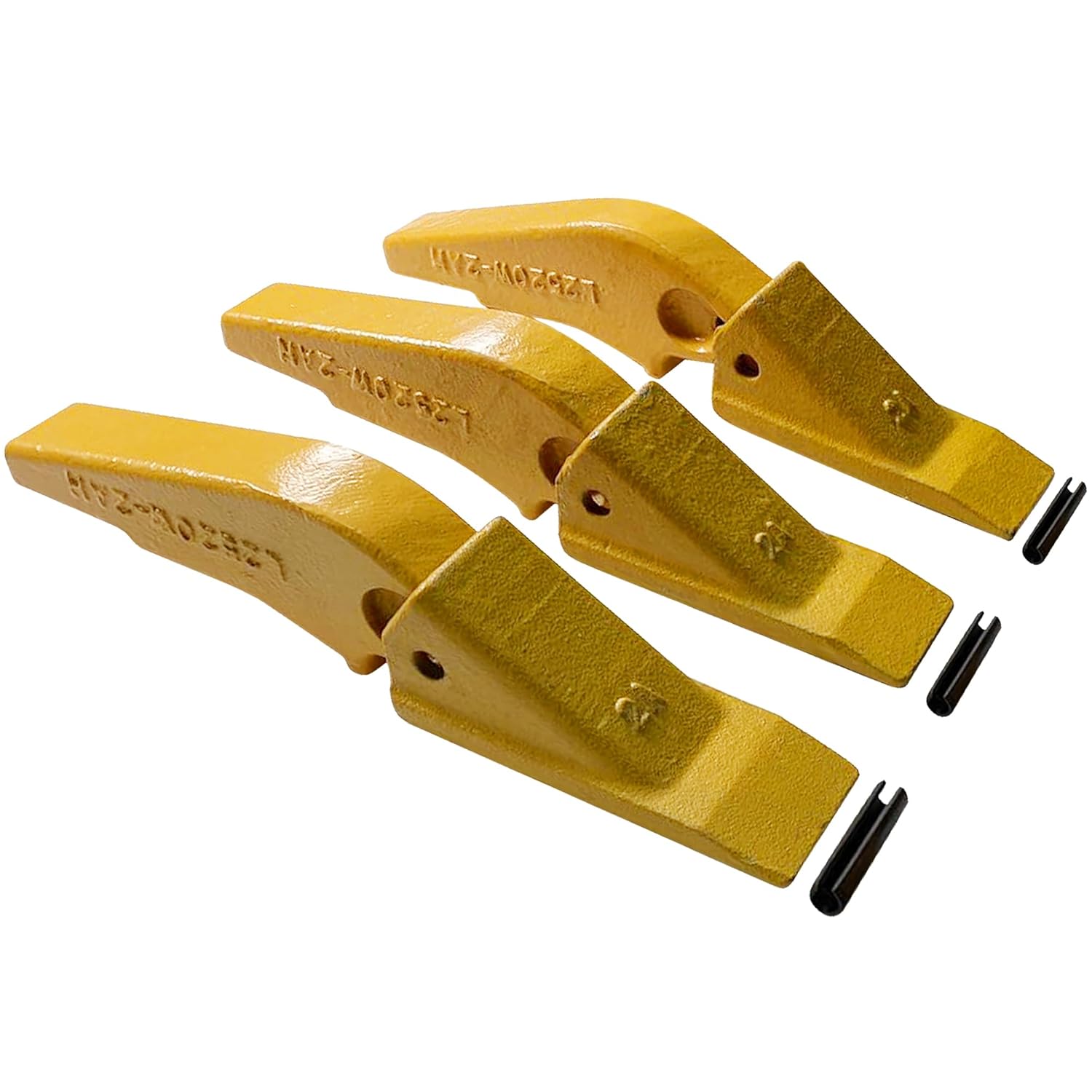 BDI Wear Parts Weld-on Flush Mount 2A Bucket Shanks 2AH Original Fab Bucket Teeth with Pins Backhole Excavator Bucket Digging Teeth Adapter-3Set