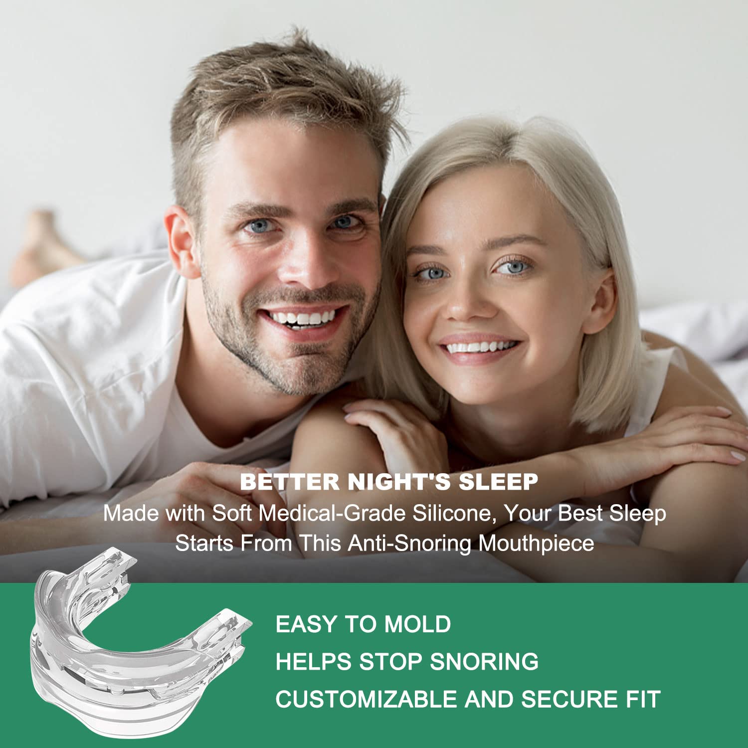 anti-snore device snoring solution mouthpiece anti-snoring mouth guard for men and women sleep-ma11