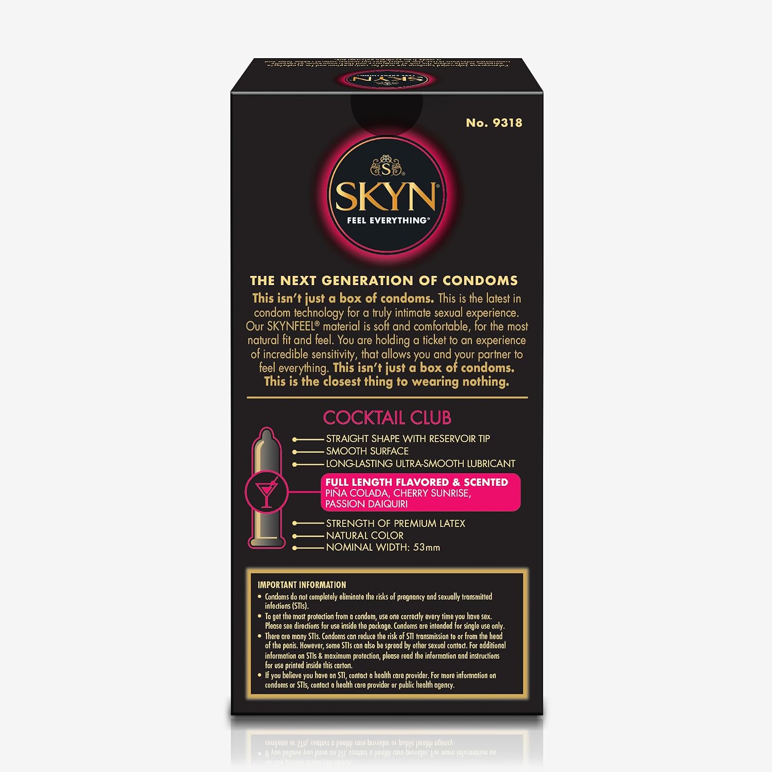 SKYN Cocktail Club Premium Flavored Condoms, 10 Count