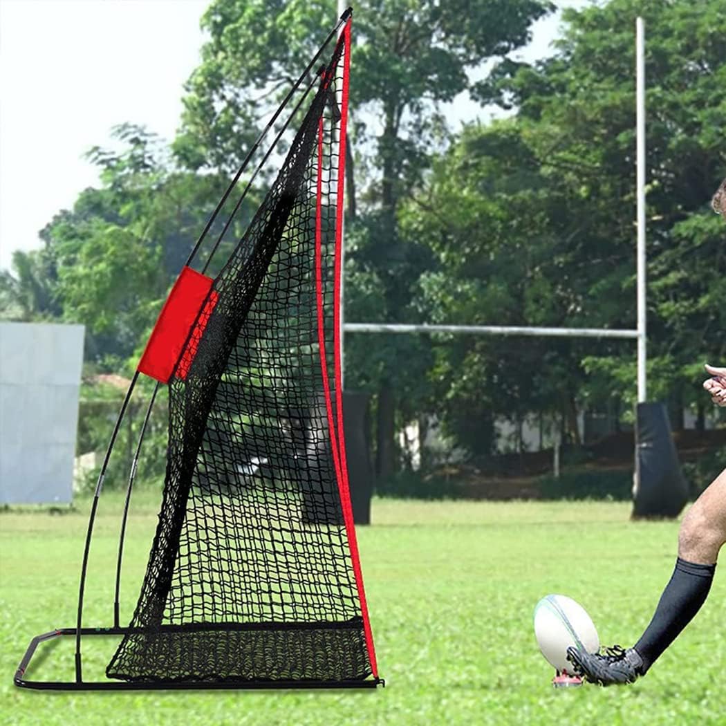 Baseball/Softball Pitching Net and Rebounder, 4 X 7FT Fielding Net Protection Screen with Bow Frame, Great for All Skill Levels