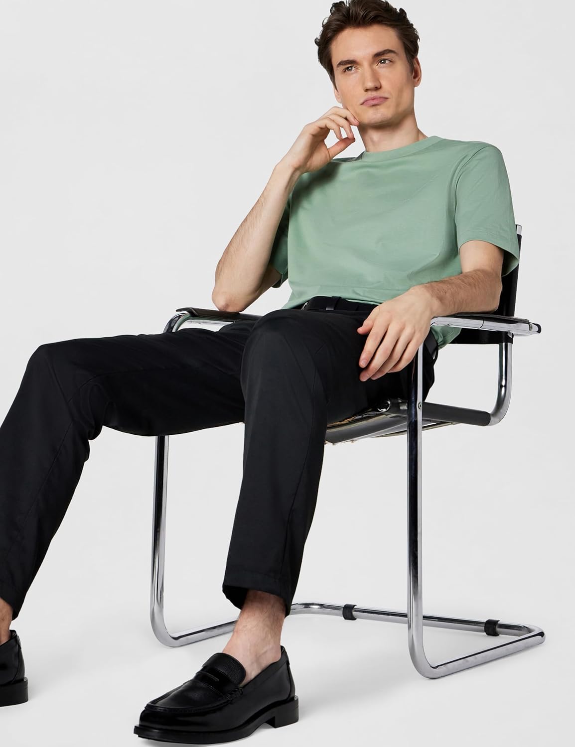 BOSS Men's Chest Logo Soft Jersey Crew Neck T-Shirt - Image 2