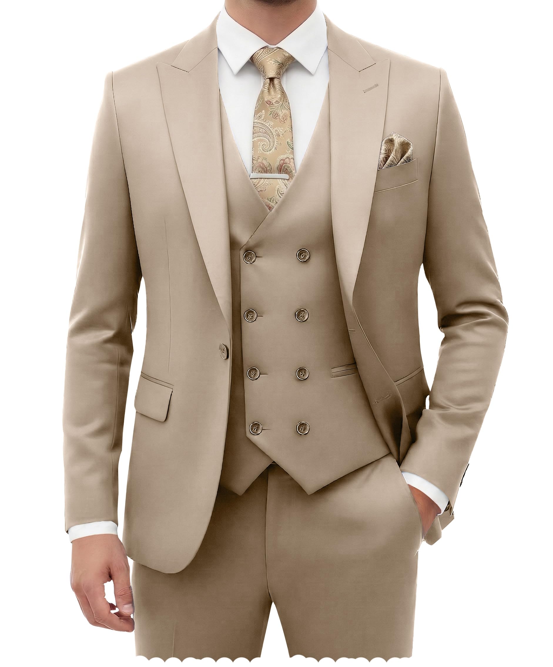 Suit for Men Wedding Slim Fit 3-Piece Set