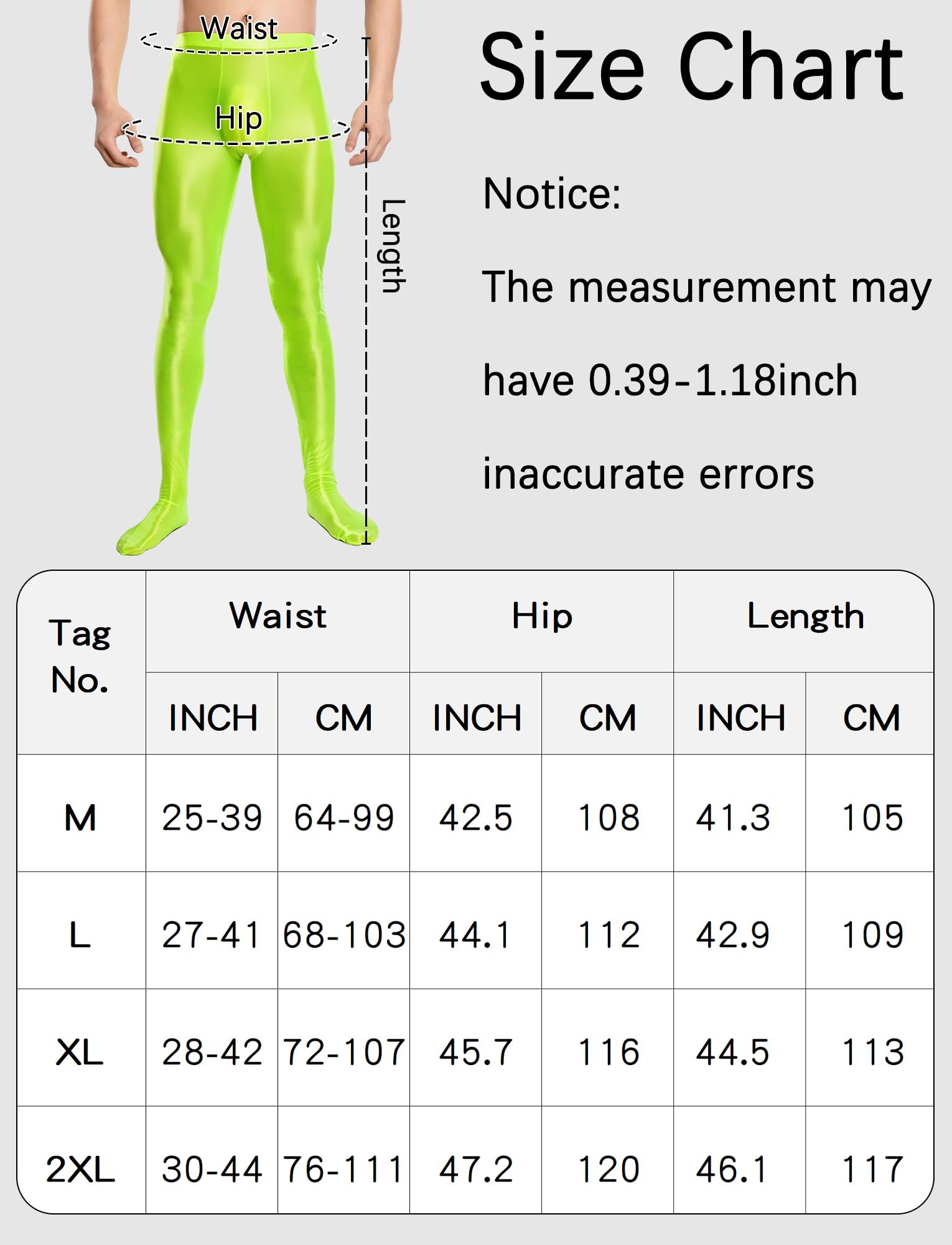 AIEOE Hommes Leggings Huileux Brillant Collant Élastique Corsaire Pantalon Taille Haute Pantalon de Sport Nylon Glossy Jumpsuit Panty de Compression M-XXL