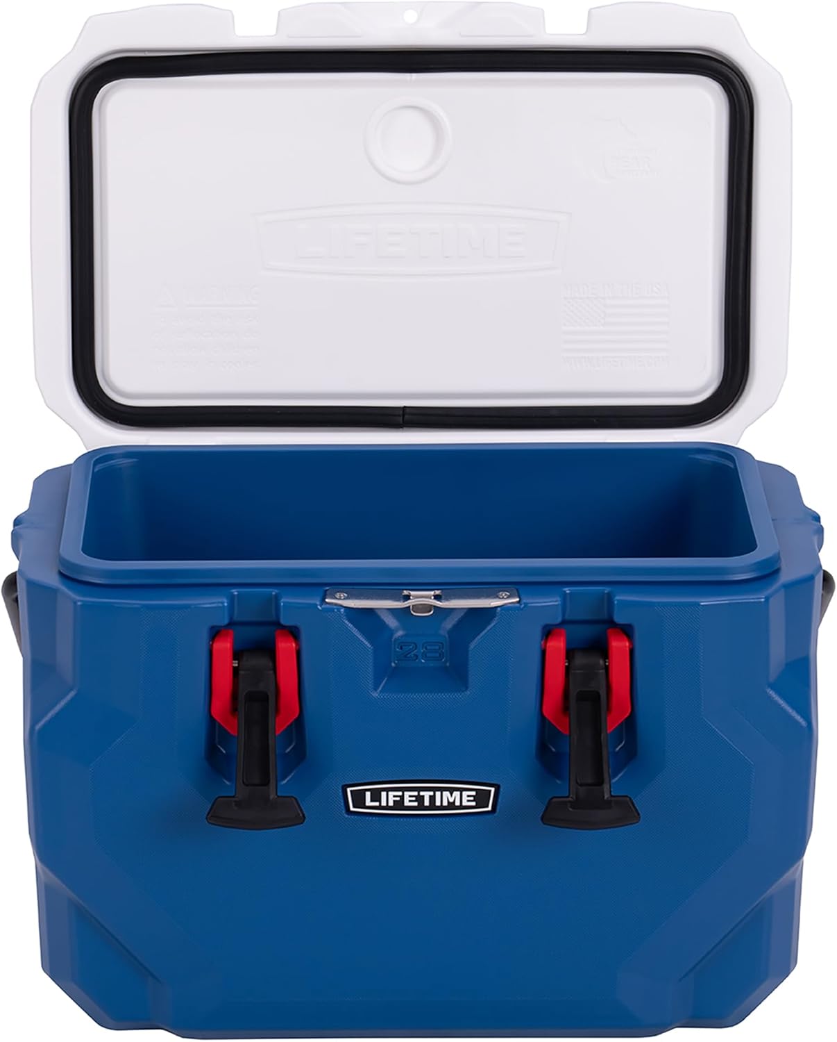 Lifetime Hard Cooler, Red, White & Blue, Patriotic Edition, Bear-Resistant, with Bottle Opener