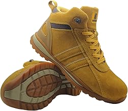 Mens Leather Ultra Lightweight Steel Toe Cap Safety Work Boots Trainers Shoes