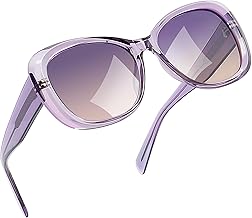 Joopin Acetate Women's Sunglasses Polarized Modern Elegant Butterfly Design Large Size UV400 Protection