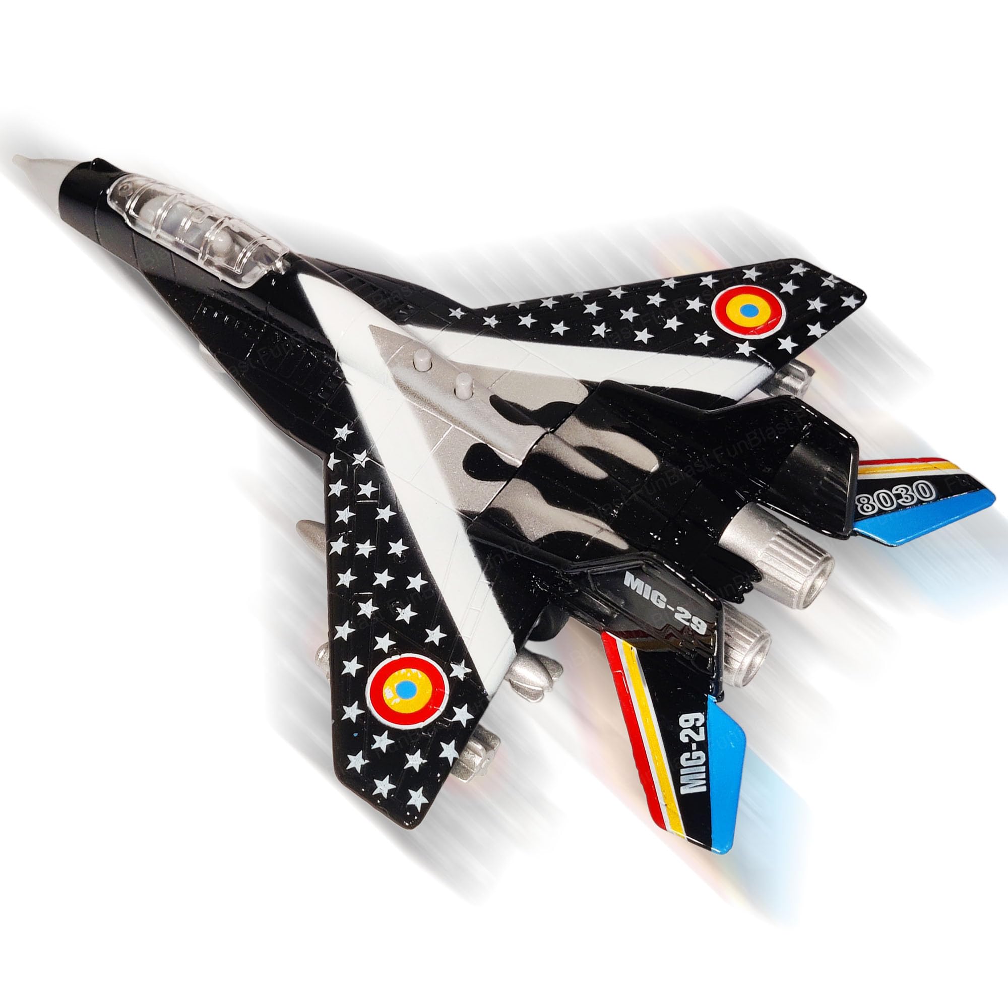 FunBlast Fighter Jet Airplane Toy for Kids – Metal Die Cast Musical Airplane, Toys for Kids, Pull Back Toys for Kids, Airplane Toy with Light & Sound (Black) (B0D6Z3GL4Q) Amazon Price History, Amazon Price Tracker