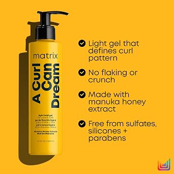Matrix A Curl Can Dream Light Hold Gel For Curly & Wavy Hair, 7.6 FL Oz