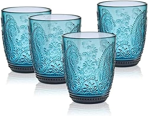 Fitz and Floyd Maddi Rocks - Juego de 4 unidades, color índigo