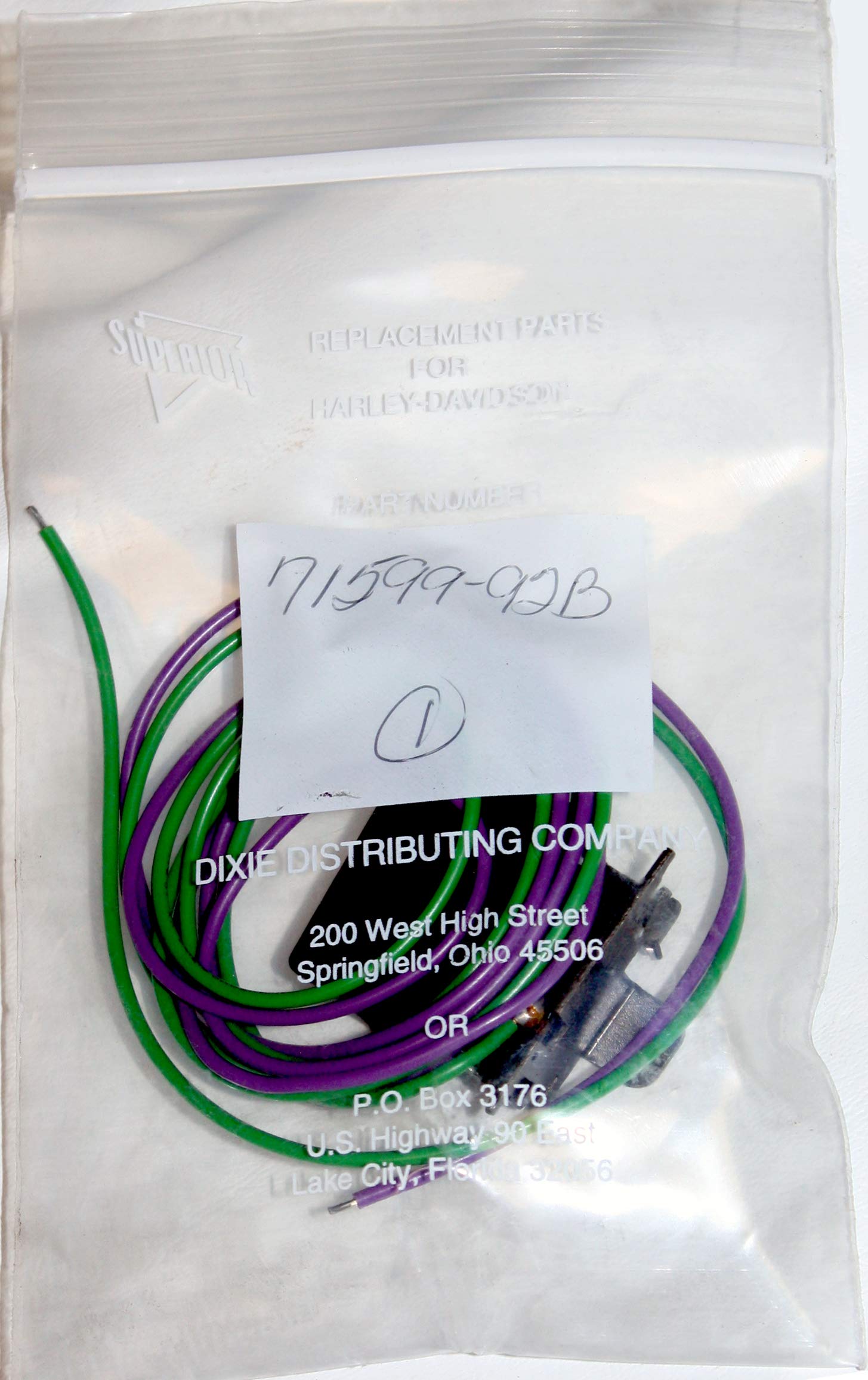 Part #71599-92B - Left Turn Signal Switch for H D EVO, Shovelhead, Sportster Motorcycles, 1982-1995