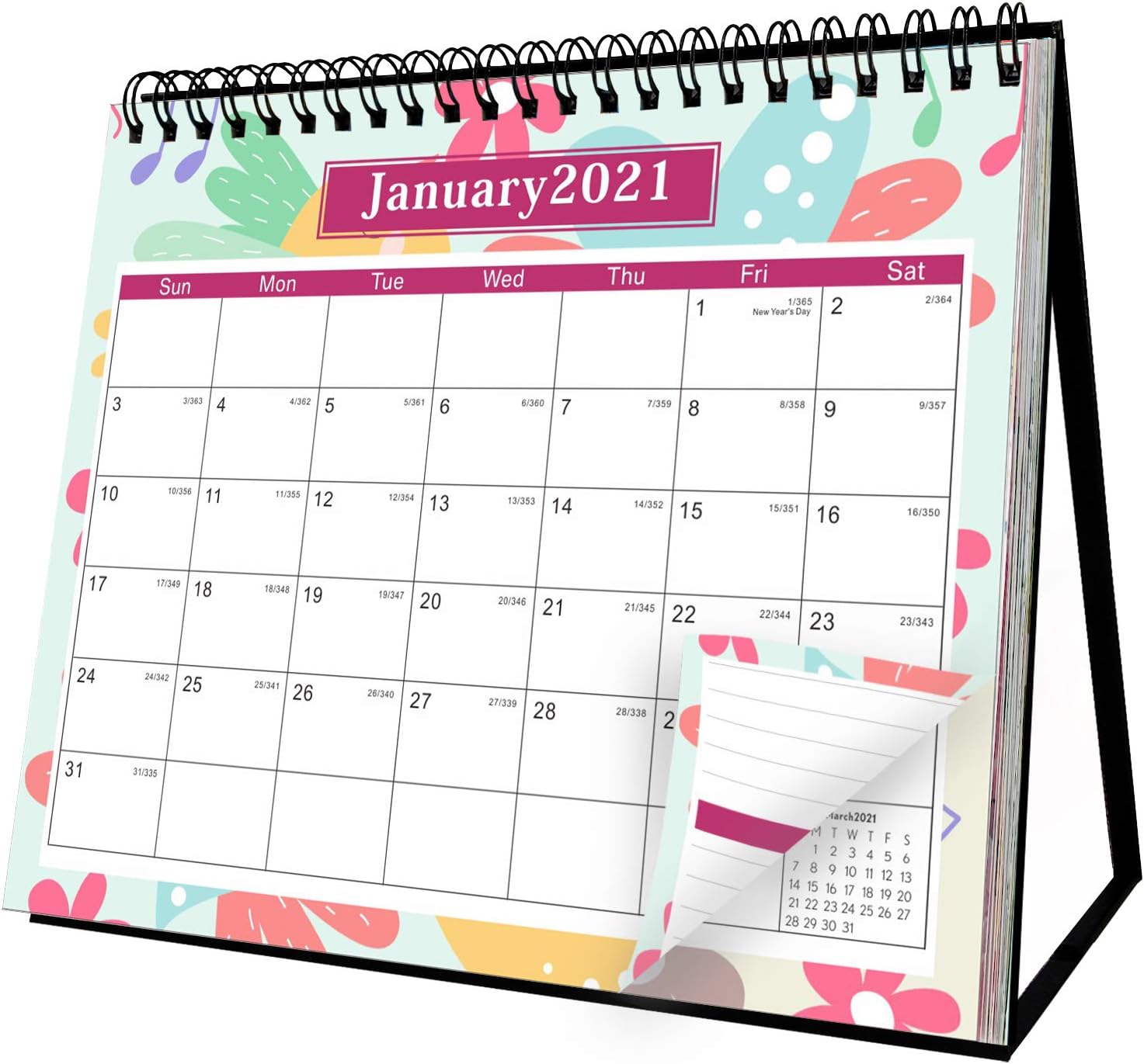 2021 Desk Stand Table Desktop Calendar