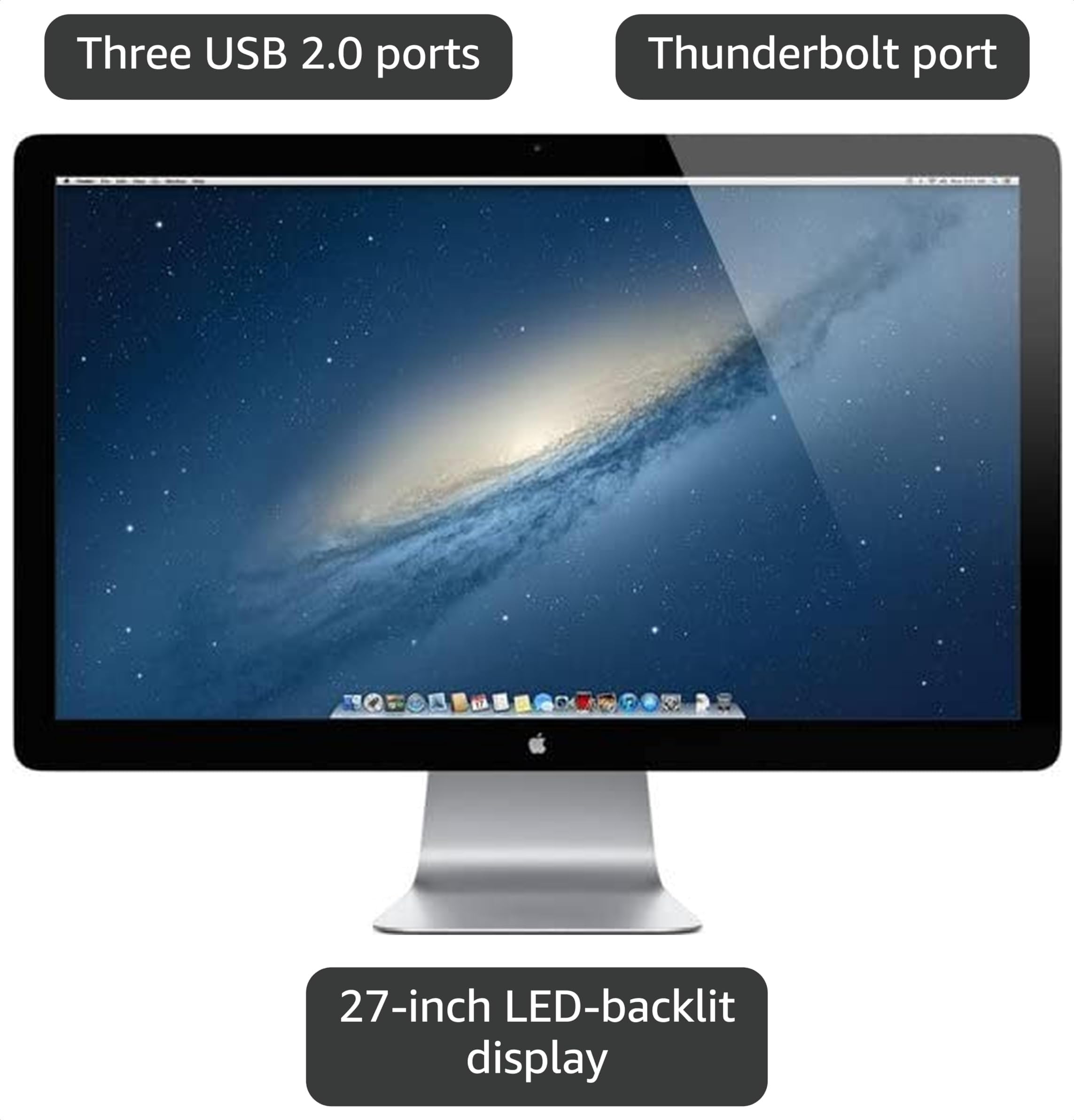 Amazon.com: Pantalla Apple LED Cinema Thunderbolt de 27 pulgadas