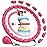 JKSHMYT Weighted Hula Circle Hoops for Adults Weight Loss, Infinity Hoop Fit Plus Size 47 Inch, 24 Detachable Links, Exercise Hoop Suitable for Women and Beginners