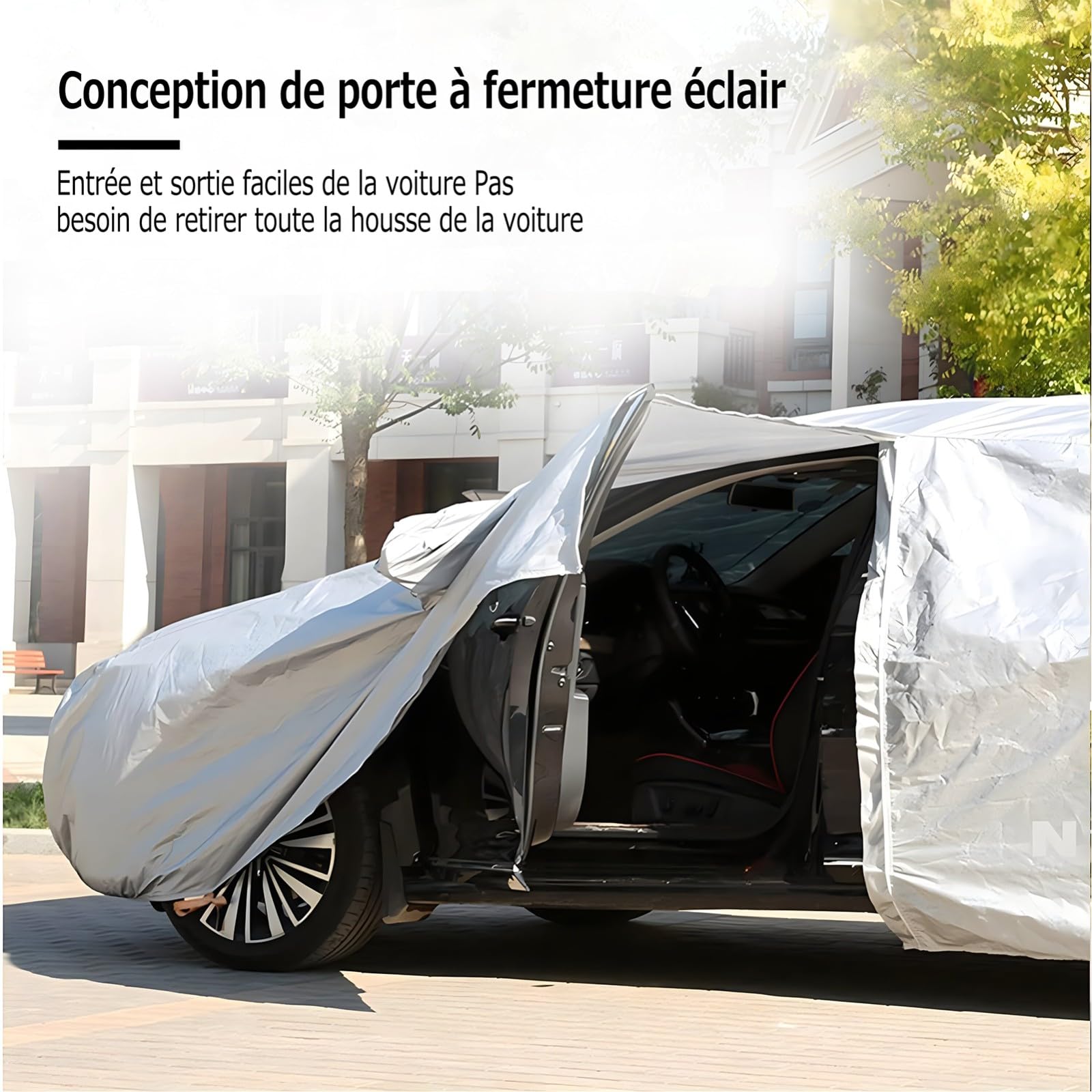 Funda Coche para Volkswagen Tiguan R-Line,Cuatro Estaciones,Interior y Exterior,Antiincrustante,Antiarena,Antilluvia y Nieve,Antihielo,Antienvejecimiento