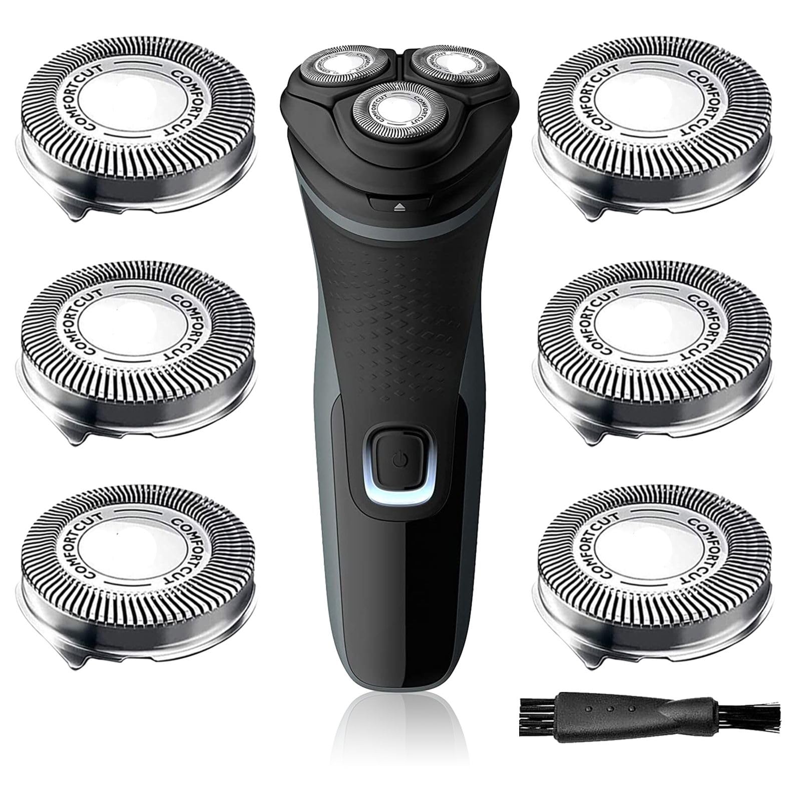 SH30 Replacement Heads Compatible with Philips Norelco Shaver Series 3000, 2000, 1000 and S1560, SH30 Blades for Philips Norelco 3900, 3600, 2400, 6-PC Pack