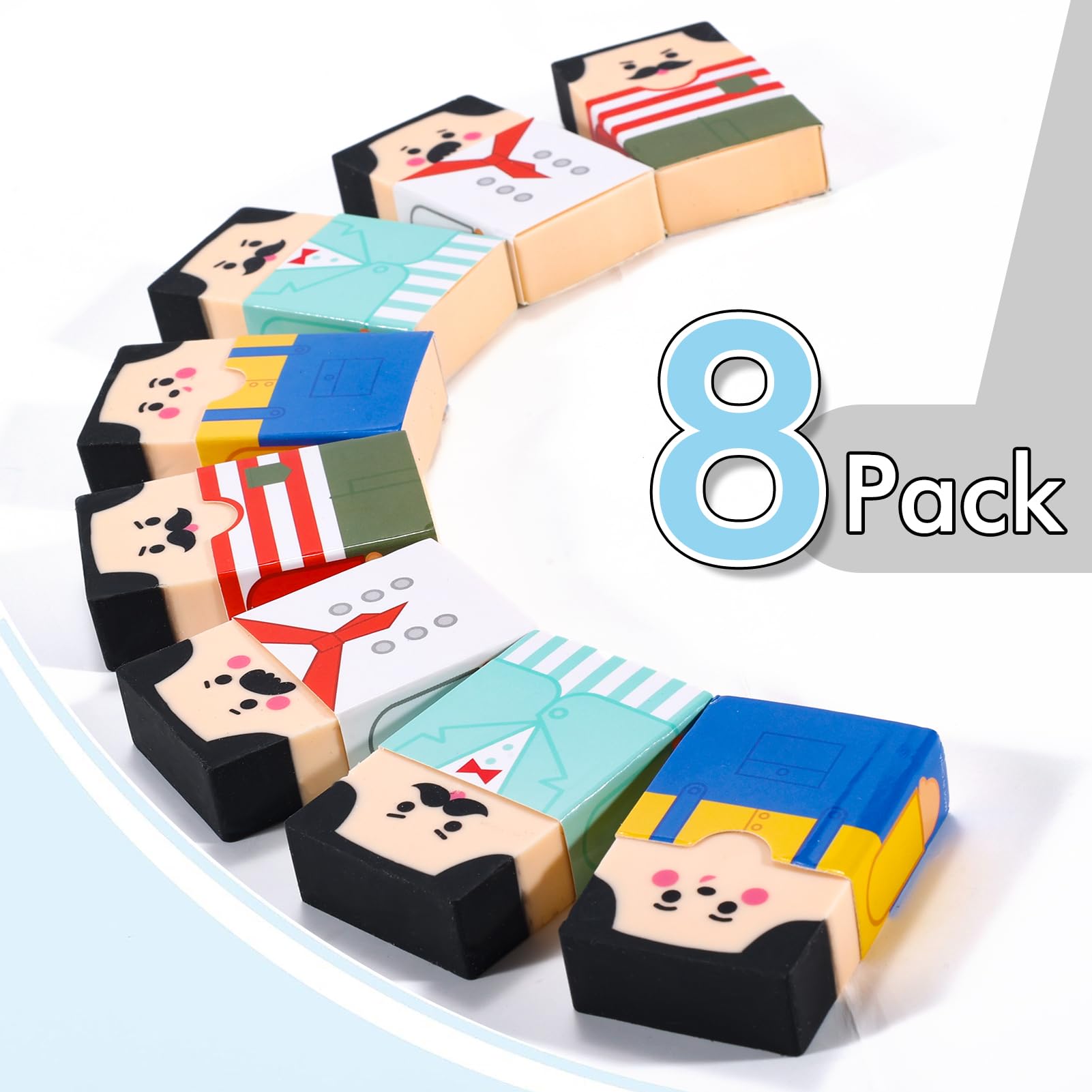 12 Pièces Gommes En Forme De Beignet De Couleur Aléatoire, Cadeaux Et Récompenses Mignons Pour