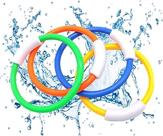 Feliciay 4 pcs Diving Toys for Swimming Pool,Sinkers for Swimming Kids Dive Sticks Diving Rings,Swimming Treasure Game Toys for Kids Pool Games for Underwater Diving Game Training