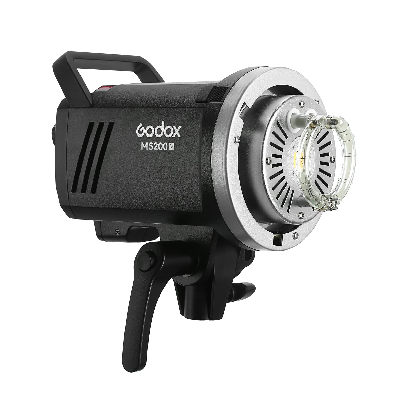 Godox MS200V MS200-V 200W Studioblitz mit aufgewerteter LED Modellierungslampe,2.4G Drahtlos X-System Bowens Mount Studio Strobe, mit 10 W LED-Einstelllampe für Mode,Werbung, Fotografie