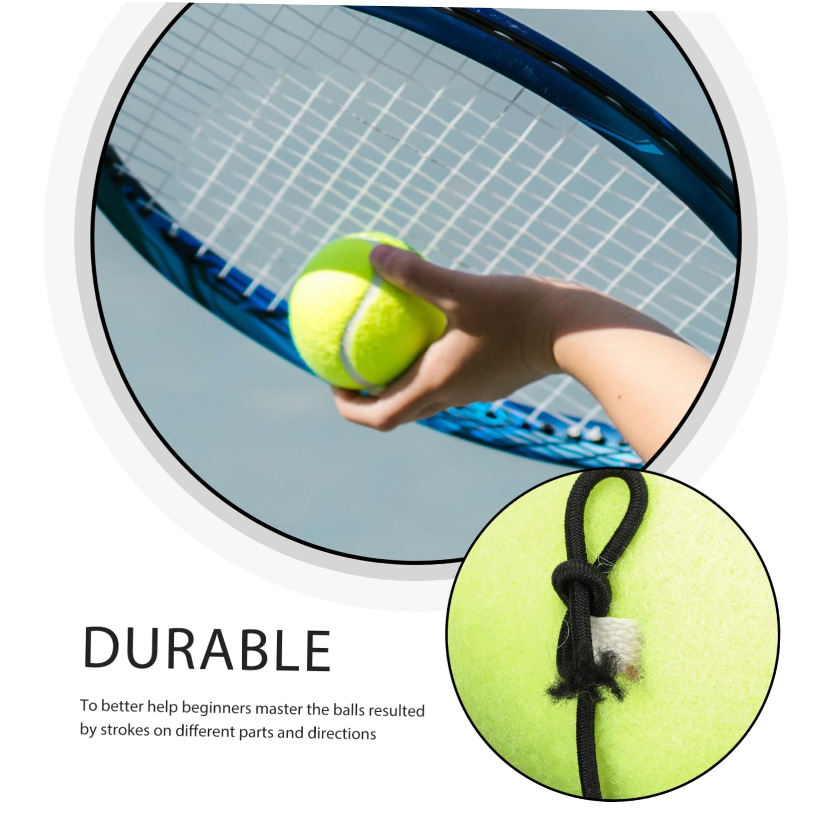 ibasenice 3 Series Pelota De Entrenamiento De Tenis Pelota De Entrenamiento De Tenis De Interior De Pelota De Tenis Pelota De Autoentrenamiento 2 Piezas x 3