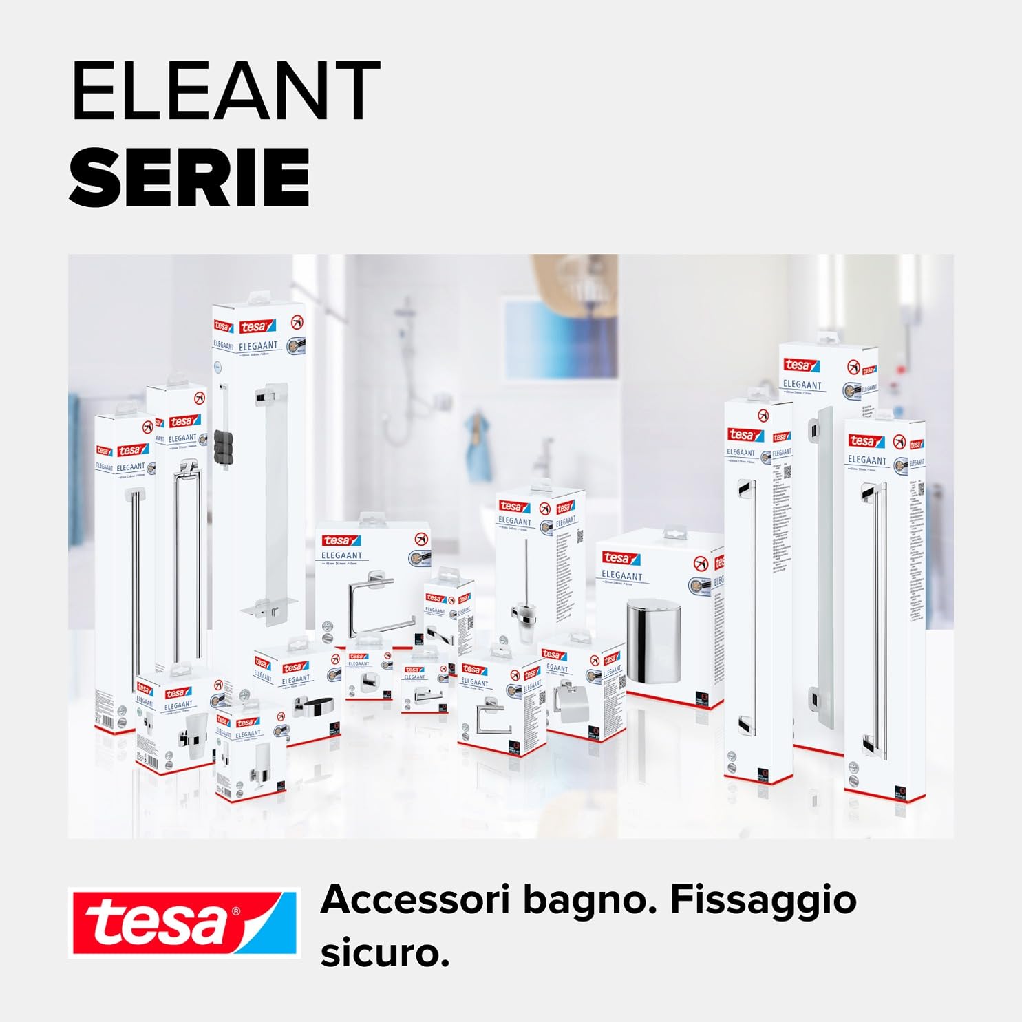 tesa® Elegaant Glass Shelf