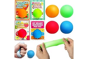 Valentines Gift for Older Kids: JOYIN 28 Packs Valentines Day Card with Stress Balls