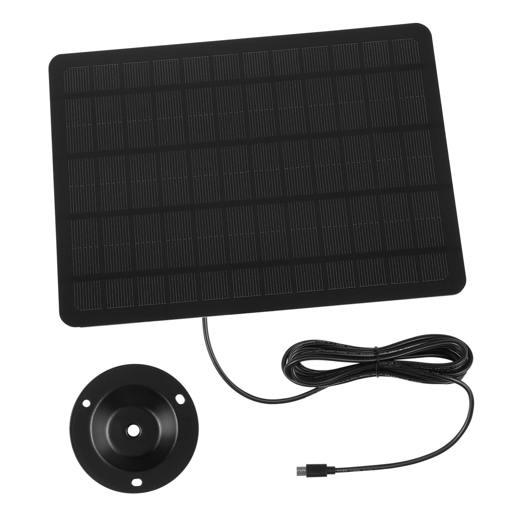Pannello Solare 20w in Silicio Monocristallino a Montaggio Flessibile | Rotazione 360 Gradi, Staffe di Fissaggio Incluse, Tasselli a Muro per Apparecchi a Bassa Potenza