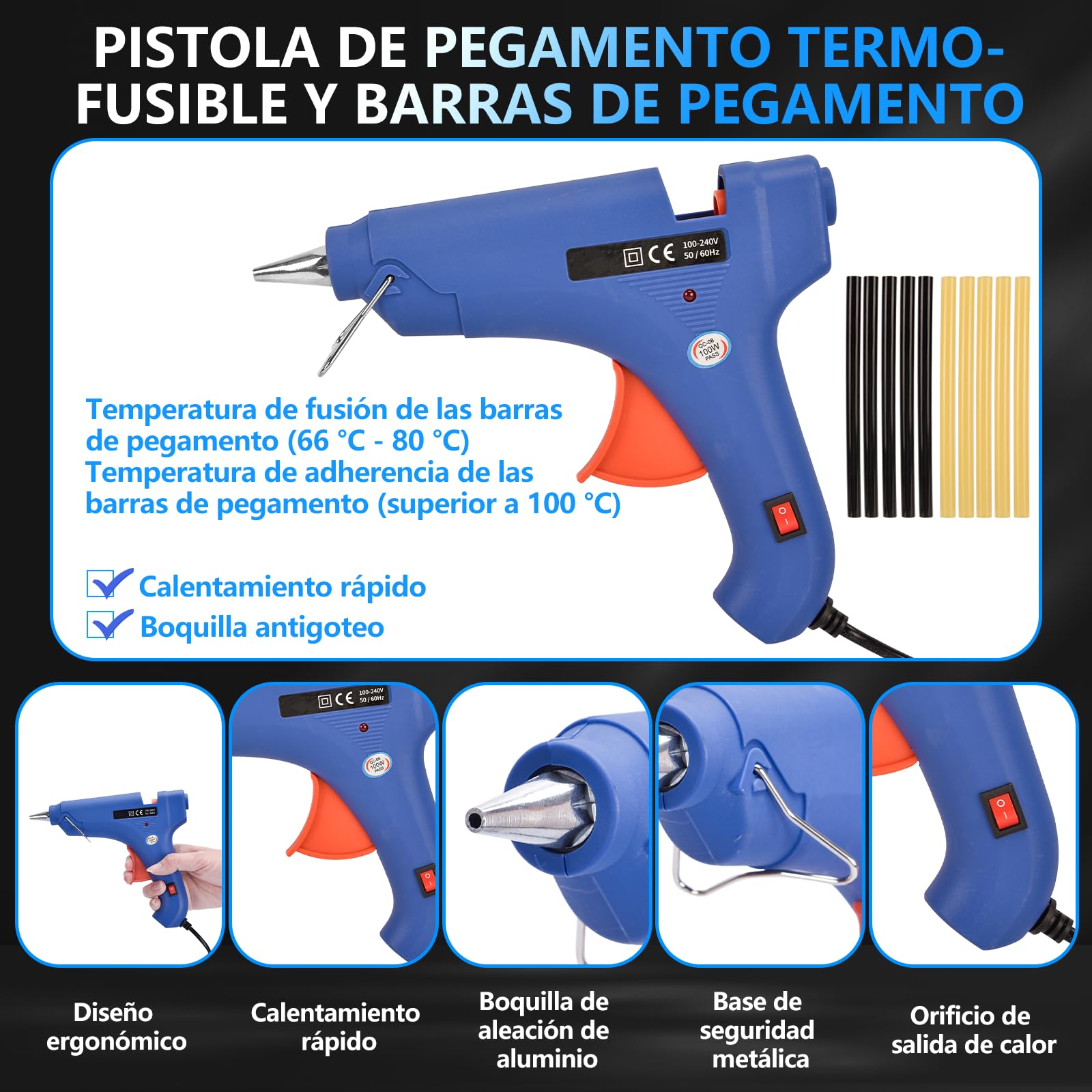Kit Extractor Abolladuras Coche 119Pcs - Sacabollos Coche Ventosa Kit Sin Pintura Herramienta de Reparación Chapa Kit de Quita Desabollado para Reparación Daños Granizo Automóviles