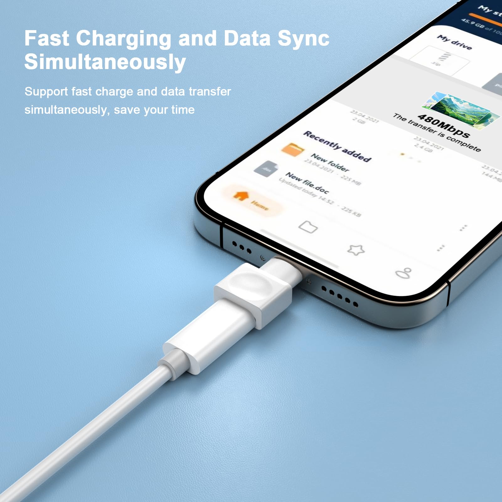 Lightning Cable 6ft DESOFICON IPhone Charger Extension Cable Compatible For  IPhone/iPad, Extender Dock Cable For Male To Female Cable Extension Adapter  Pass Iphone Charger Extender, image size:1600x1600