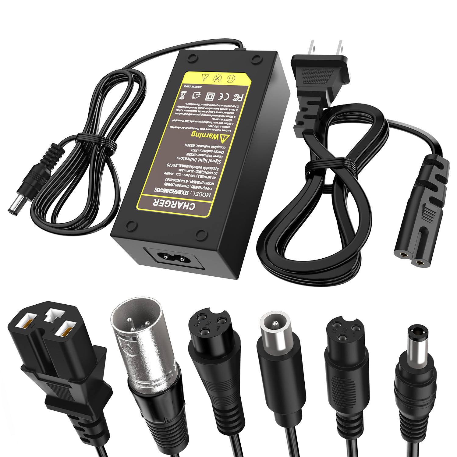 29 4V 2A Fast Charger 7 in 1 Plugs Universal for 24V 25 2V 25 9V 7S Lithium