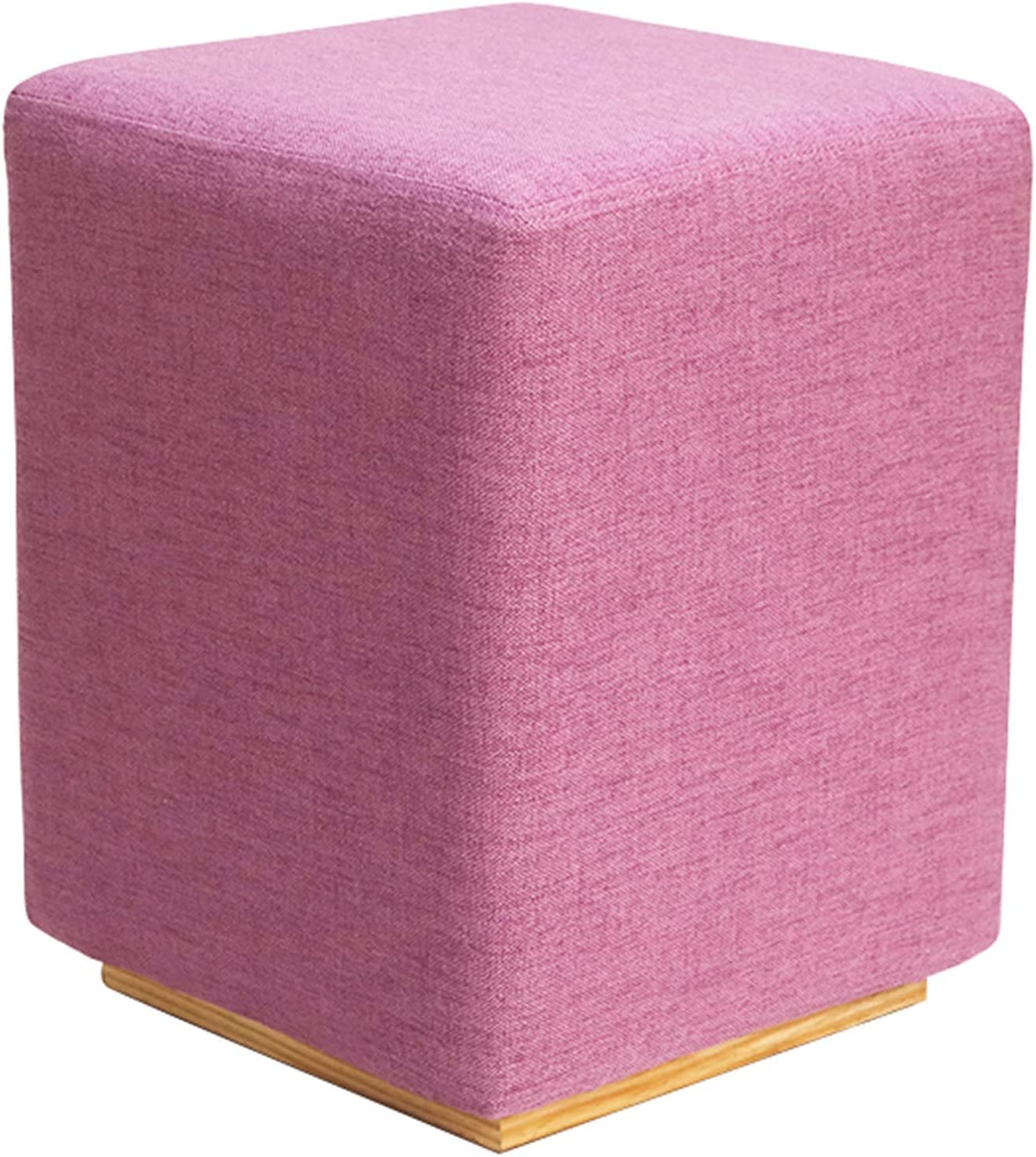 LMMIAOZ Padded Foot Stool Seat for Vanity Small Square Upholstered Footrest Seat Modern Contemporary Design
