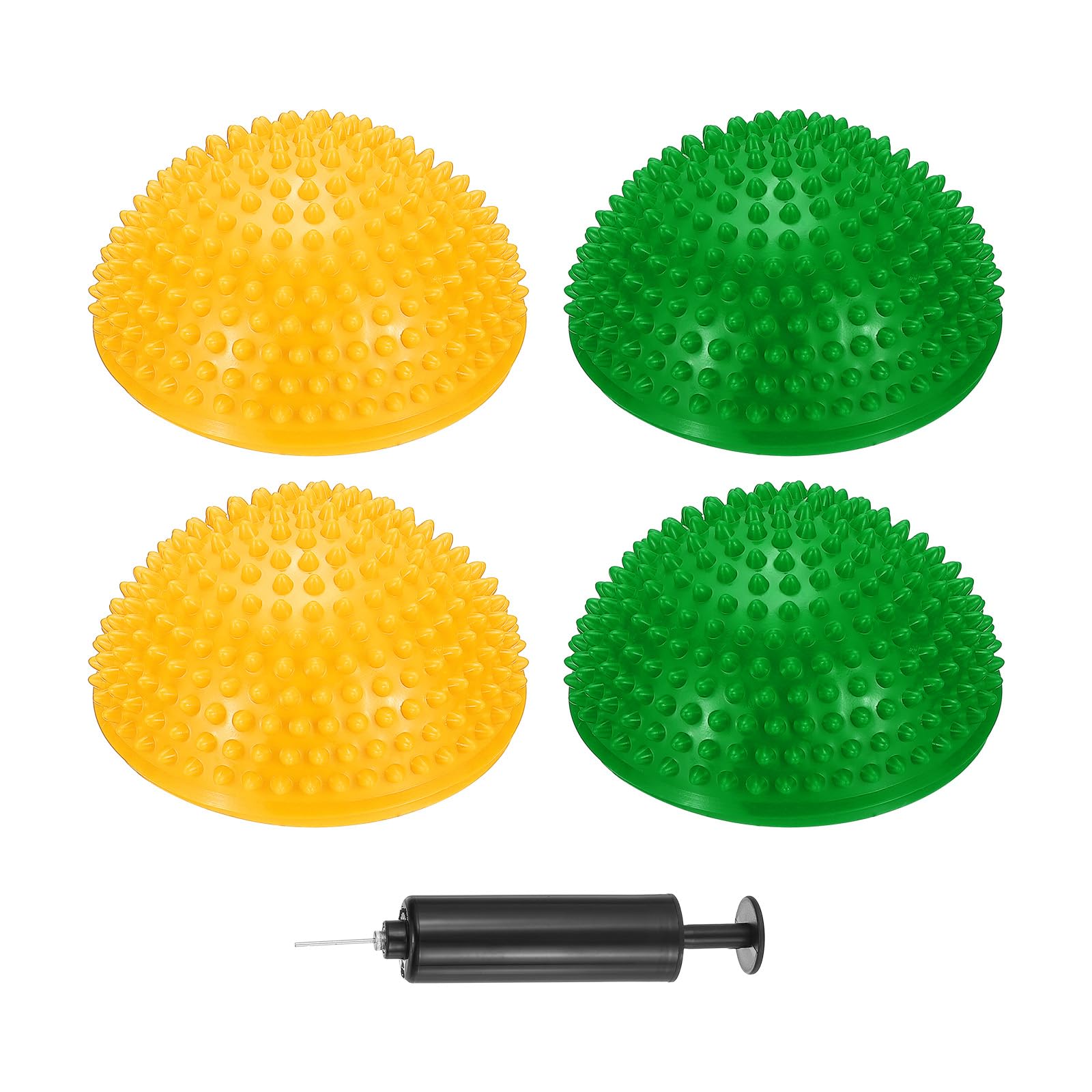 PATIKIL 4 Pcs Half Spiky Domes Balance Pods 6.7x3.1 Inch