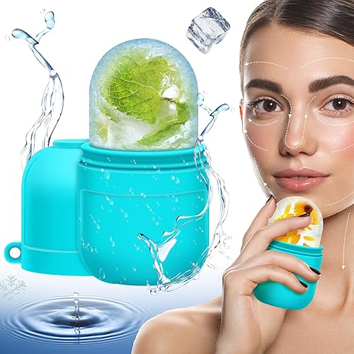 Miniatura 9 de AURUZA Juego de rodillo facial de hielo y Gua Sha, rodillo de hielo facial y herramienta de masaje Gua Sha para aliviar la hinchazón facial y