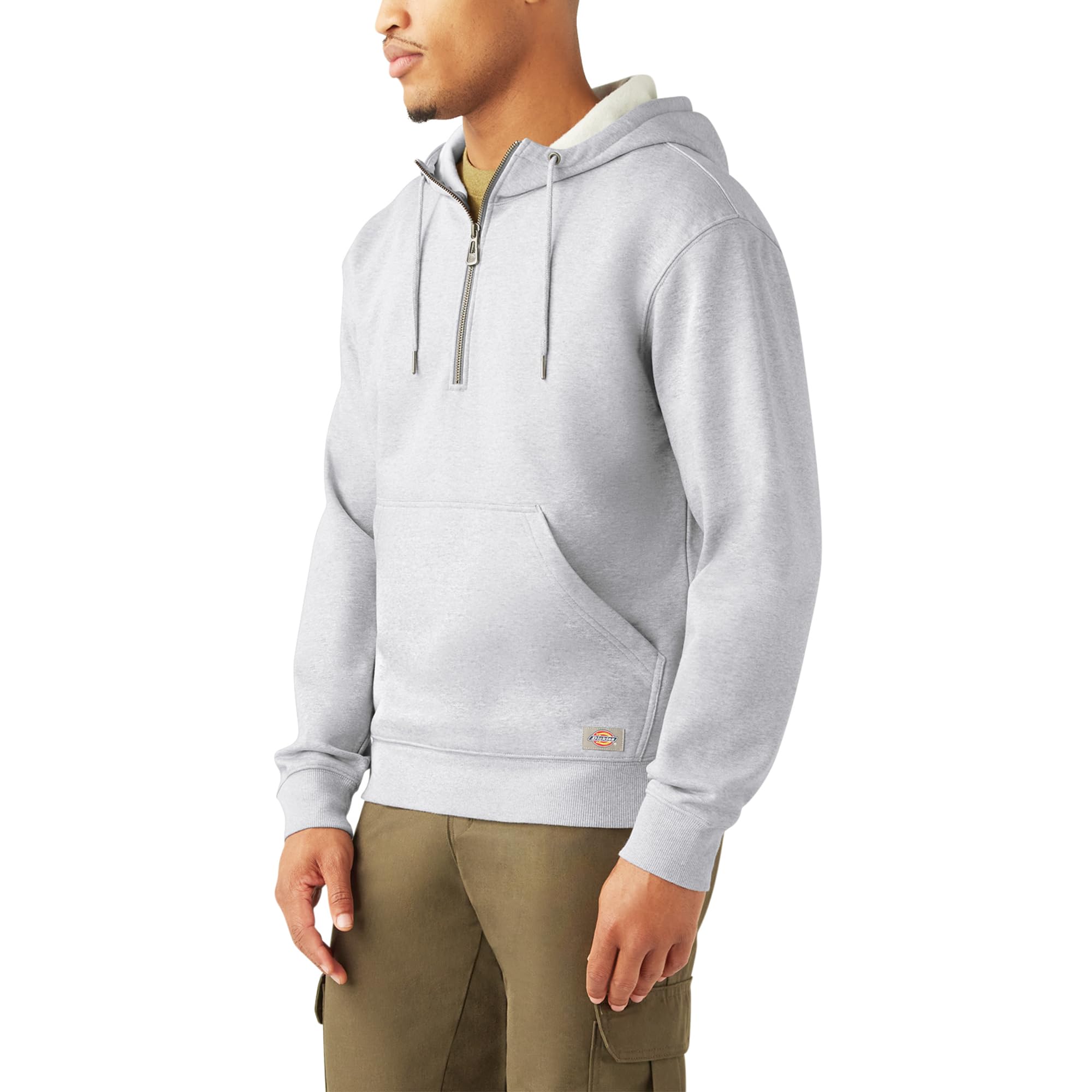 Dickies Męska bluza z kapturem na zamek błyskawiczny Mężczyźni Mens Quarter Zip Hoodie