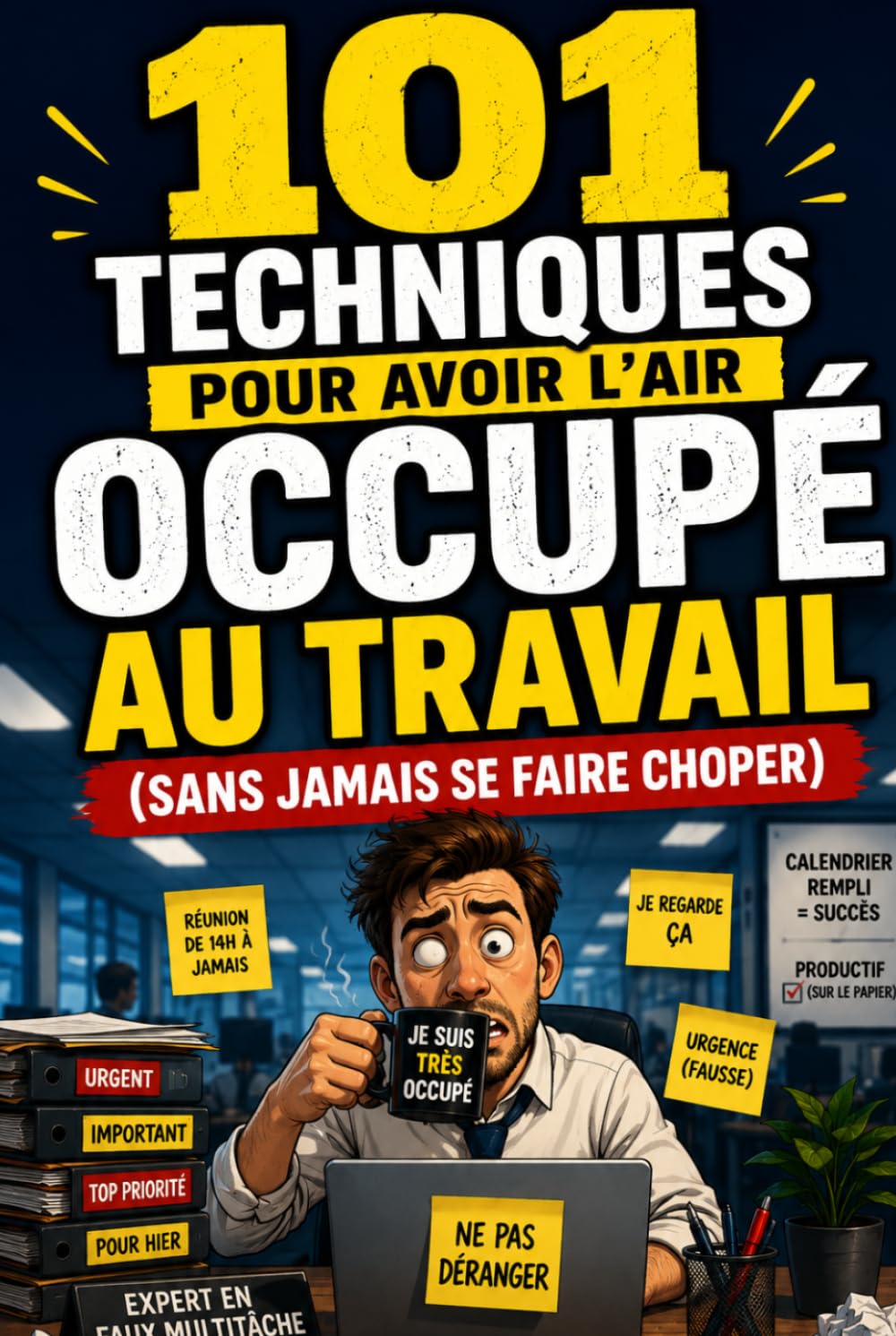 101 Techniques Pour Avoir L’Air Occupé Au Travail (Sans Jamais Se Faire Choper): Humour, survie de bureau et stratégies absurdes pour paraître débordé même quand votre cerveau est déjà en week-end