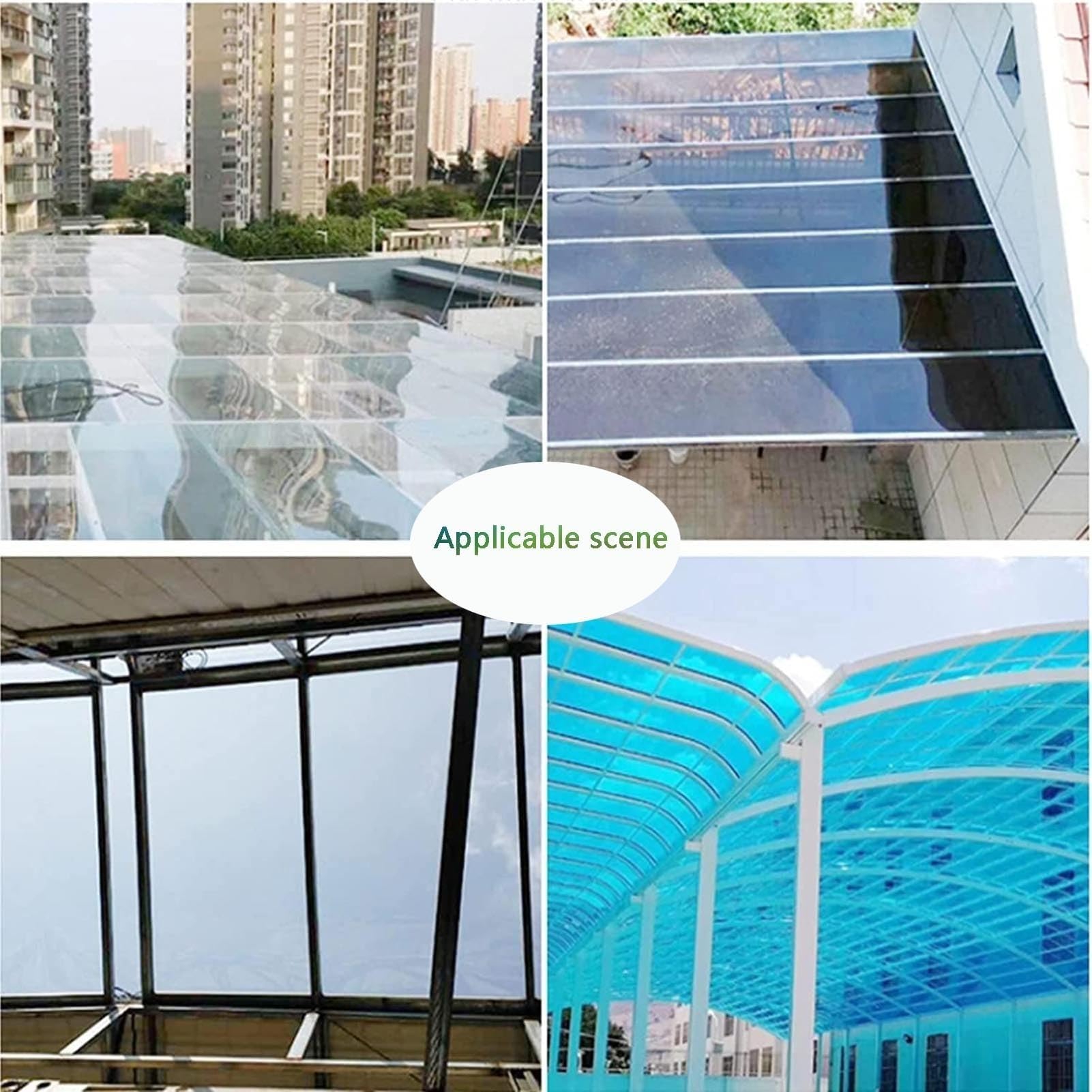 1mm Starke Transparente Strapazierfähige Platte Polycarbonat Dachplatte